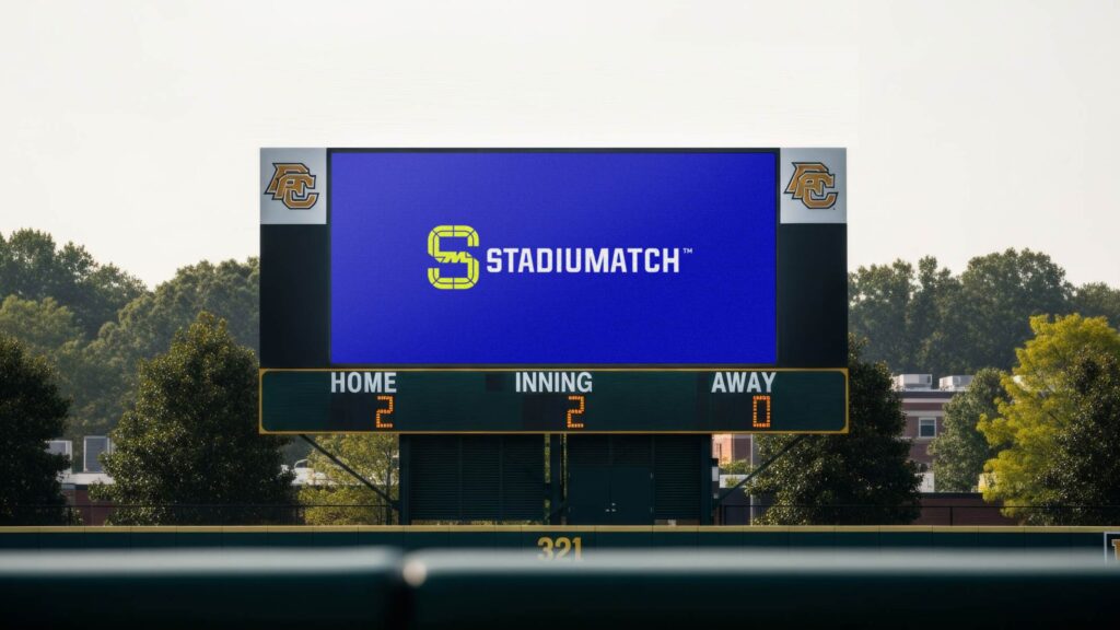 STADIUMATCH Digital Scoreboard on baseball stadium