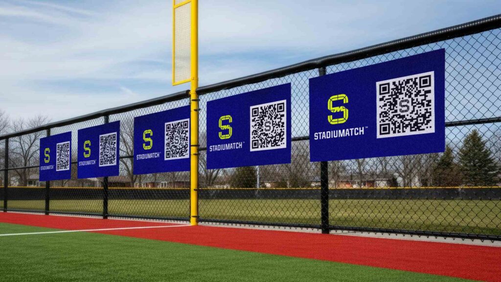 STADIUMATCH Hanging Banner on baseball stadium
