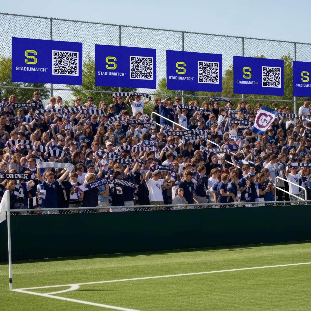 STADIUMATCH Hanging Banner on baseball stadium